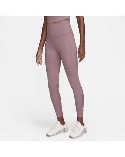 Nike One 7/8-legging Met Hoge Taille - Paars
