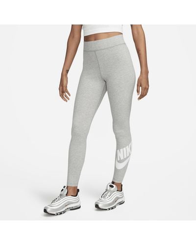 Nike Sportswear Classics High-waisted Graphic Leggings - Gray