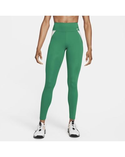 Nike One Mid-rise Full-length Leggings - Green