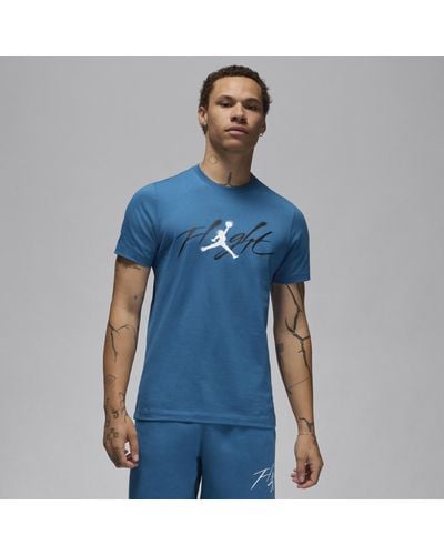 Nike Jordan Graphic T-shirt Cotton - Blue