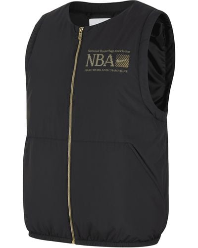 Nike Team 31 Club Therma-fit Nba Woven Gilet 50% Recycled Polyester - Black