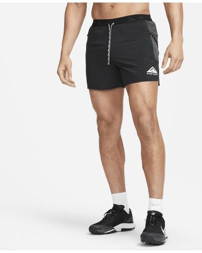 Nike Shorts da running con slip foderati dri-fit 13 cm trail second sunrise - Nero