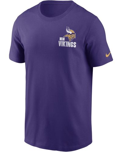 Nike Minnesota Vikings Blitz Team Essential Nfl T-shirt - Purple