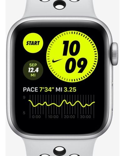 Nike Apple Watch Se With Sport Band 44mm Aluminium Case - Metallic
