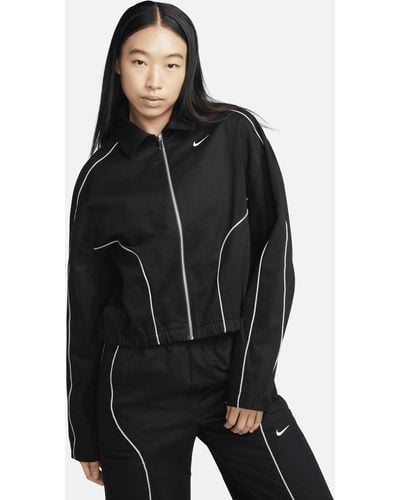 Nike Sportswear Woven Jacket Cotton - Black