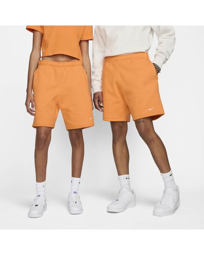 Nike Solo Swoosh Fleece Shorts Cotton - Orange