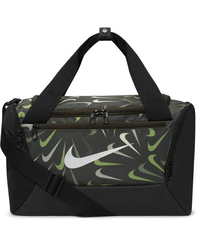 Nike Brasilia 9.5 Printed Training Duffel Bag (extra Small, 25l) Green