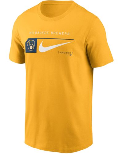 Nike Pittsburgh Pirates City Connect Logo Mlb T-shirt - Yellow