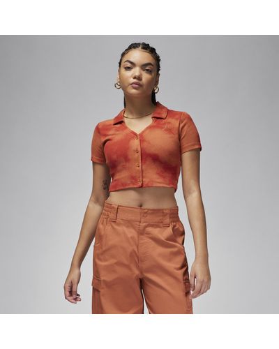 Nike Knit Short-sleeve Top - Orange