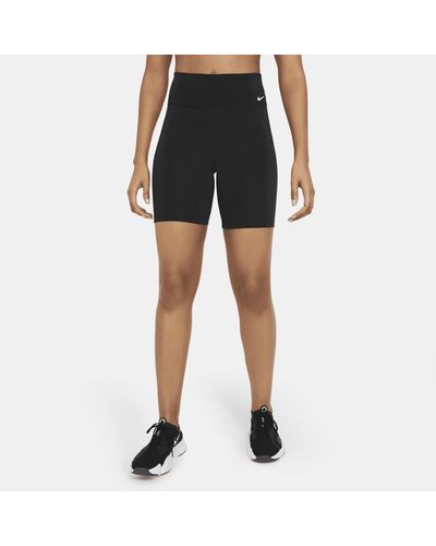 Nike " One Mid-rise 7"" Bike Shorts" - Black