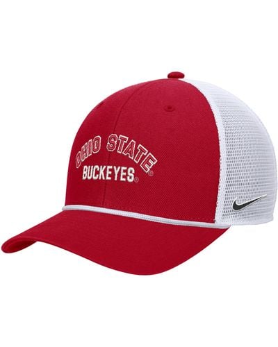 Nike Ohio State College Snapback Trucker Hat - Red