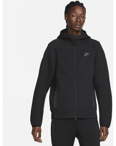 Nike Sportswear Tech Fleece Windrunner Hoodie Met Rits - Zwart
