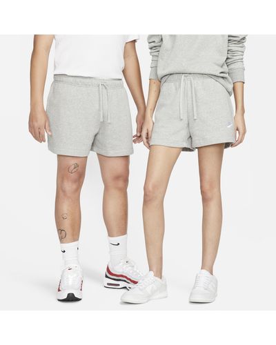 Nike Sportswear Club Fleece Mid-rise Shorts - Gray