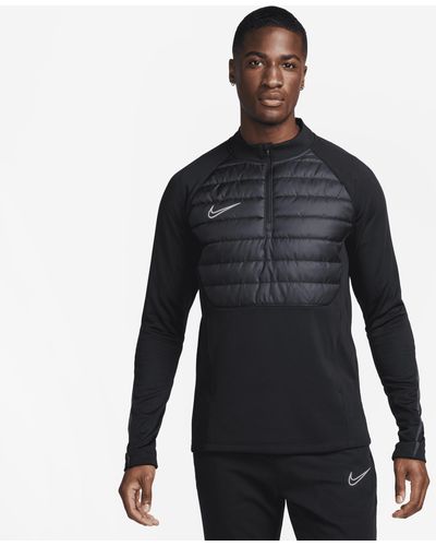Nike Academy Winter Warrior Therma-fit 1/2-zip Football Top 50% Recycled Polyester - Blue