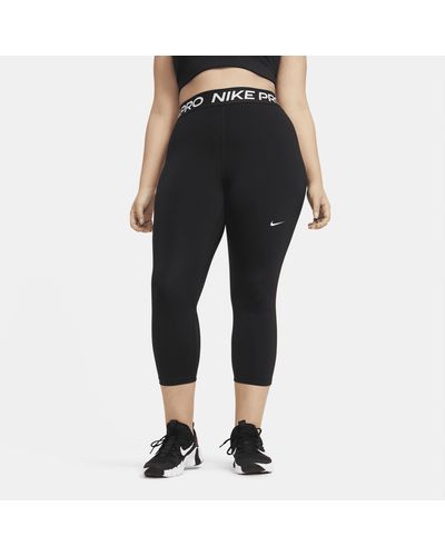Nike Pro Mid-rise Crop leggings 50% Recycled Polyester - Black