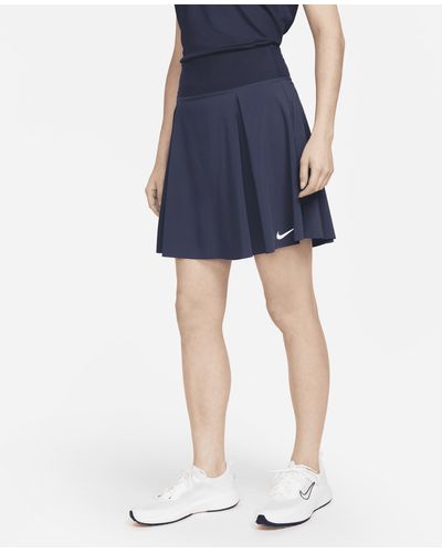 Nike Dri-fit Advantage Long Golf Skirt - Blue