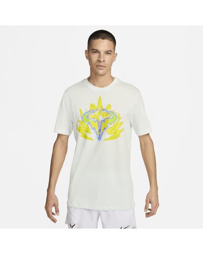 Nike T-shirt da tennis court dri-fit rafa - Bianco