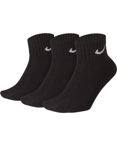 Nike Enkelsokken Met Demping (3 Paar) - Zwart