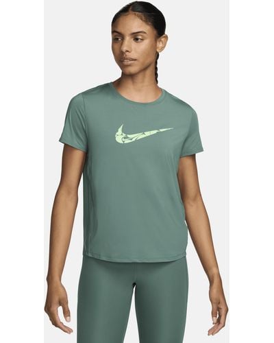 Nike One Swoosh Dri-fit Short-sleeve Running Top Polyester - Green