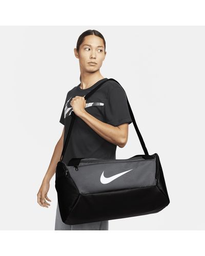 Nike Brasilia Duffle Bag | Black / White | Footasylum