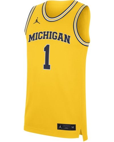 Nike College Replica (michigan) Basketball Jersey - Yellow