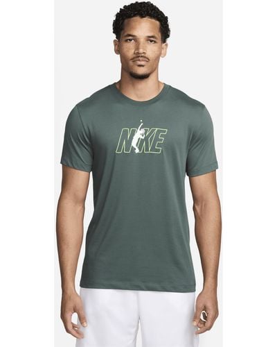 Nike Court Dri-fit Tennis T-shirt Polyester - Green