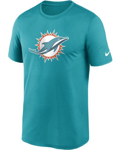 Nike Dri-fit Logo Legend (nfl Miami Dolphins) T-shirt - Blue