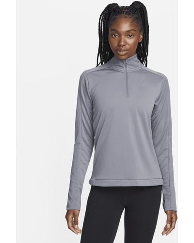 Nike Dri-fit Pacer 1/4-zip Sweatshirt 50% Recycled Polyester - White