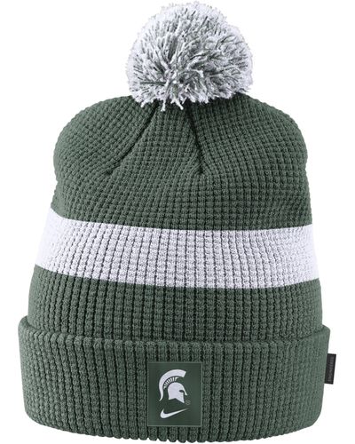 Nike College (michigan State) Pom Beanie - Green