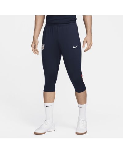 Nike Usmnt Strike Dri-fit Soccer 3/4 Pants - Blue