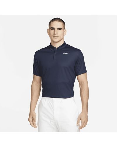 Nike Court Dri-fit Tennispolo - Blauw