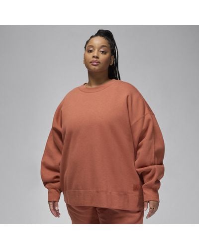 Nike Flight Fleece Crewneck Sweatshirt (plus Size) - Brown
