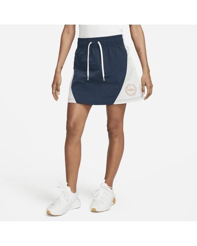 Nike Sportswear Heritage High-waisted Woven Mini Skirt - Blue
