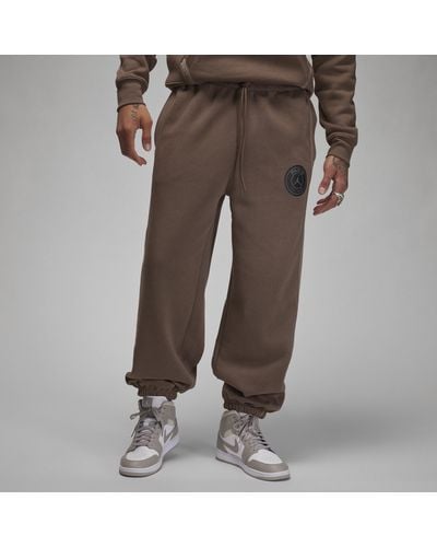 Nike Paris Saint-germain Fleece Trousers Polyester - Brown