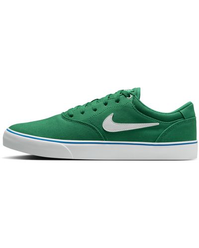 Nike Sb Chron 2 Canvas Skate Shoes - Green