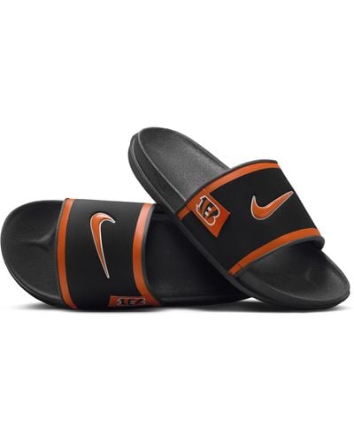 Nike Offcourt (cincinnati Bengals) Offcourt Slides - Black