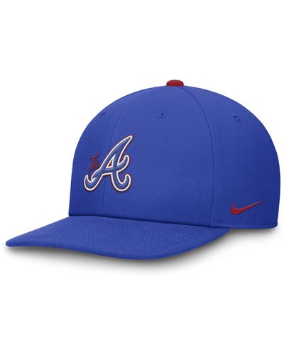 Nike Atlanta Braves City Connect Pro Dri-fit Mlb Adjustable Hat - Blue