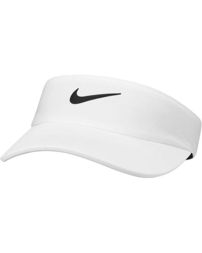 Nike Dri-fit Aerobill Golf Visor In White,