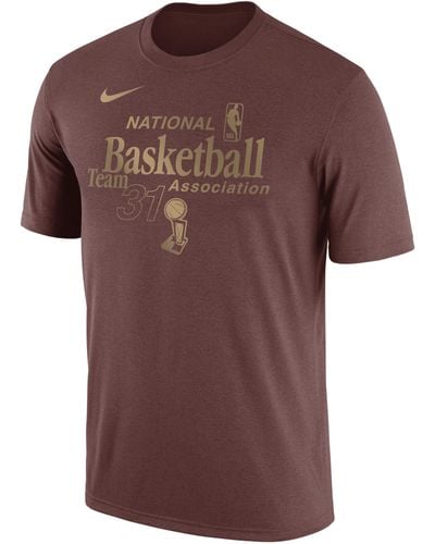 Nike Team 31 Nba T-shirt Cotton - Brown