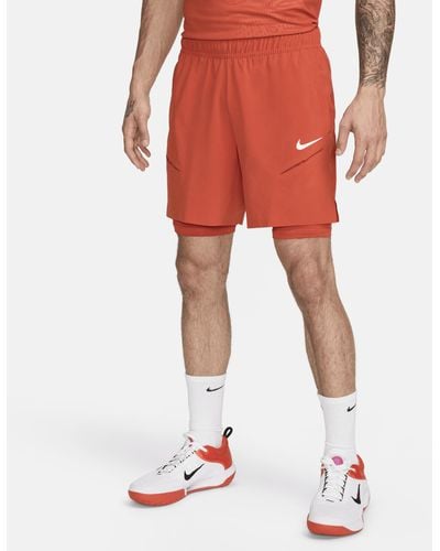 Nike Court Slam Dri-fit Tennis Shorts Polyester - Red