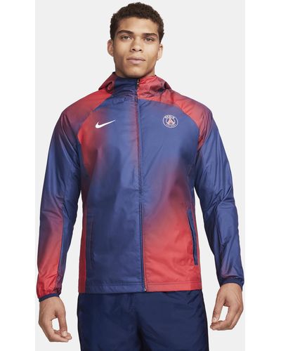Nike Paris Saint-germain Awf Soccer Jacket - Blue