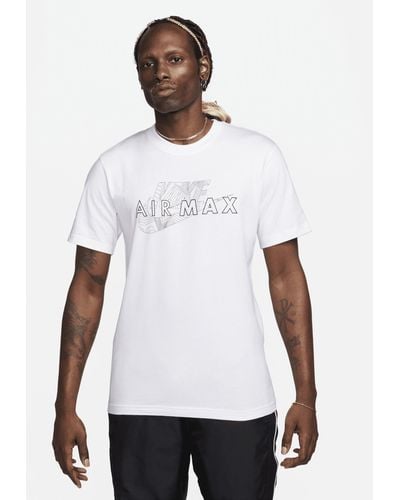 Nike Air Max T-shirt Met Korte Mouwen - Wit