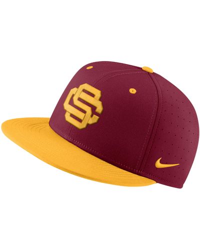 Nike Usc College Fitted Baseball Hat - Purple