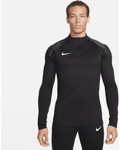 Nike Maglia da calcio per allenamento con zip a metà lunghezza dri-fit strike - Nero