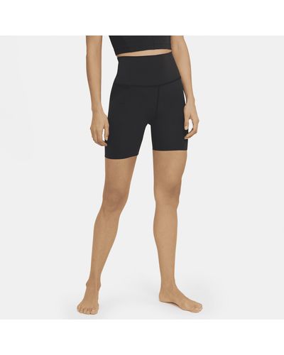 Nike Yoga Luxe High-waisted Shorts - Blue