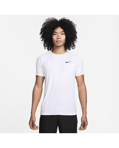 Nike Essential Short-sleeve Hydroguard Swim Shirt - White