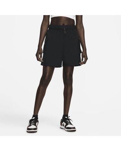 Nike Sportswear Essential Woven High-waisted Shorts Nylon - Black