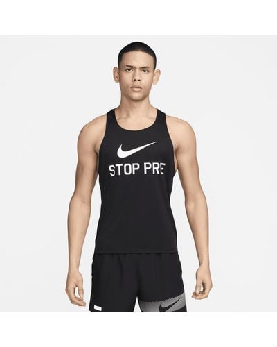 Nike Fast Run Energy Running Singlet - Black