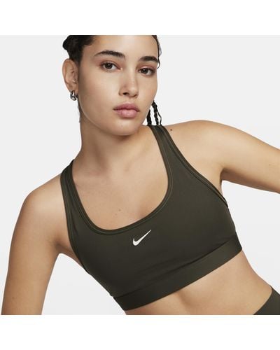 Nike Swoosh Light-support Non-padded Sports Bra 50% Recycled Polyester - Blue
