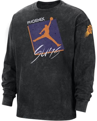 Los Angeles Lakers Courtside Statement Edition Men's Jordan Max90 NBA  Long-Sleeve T-Shirt